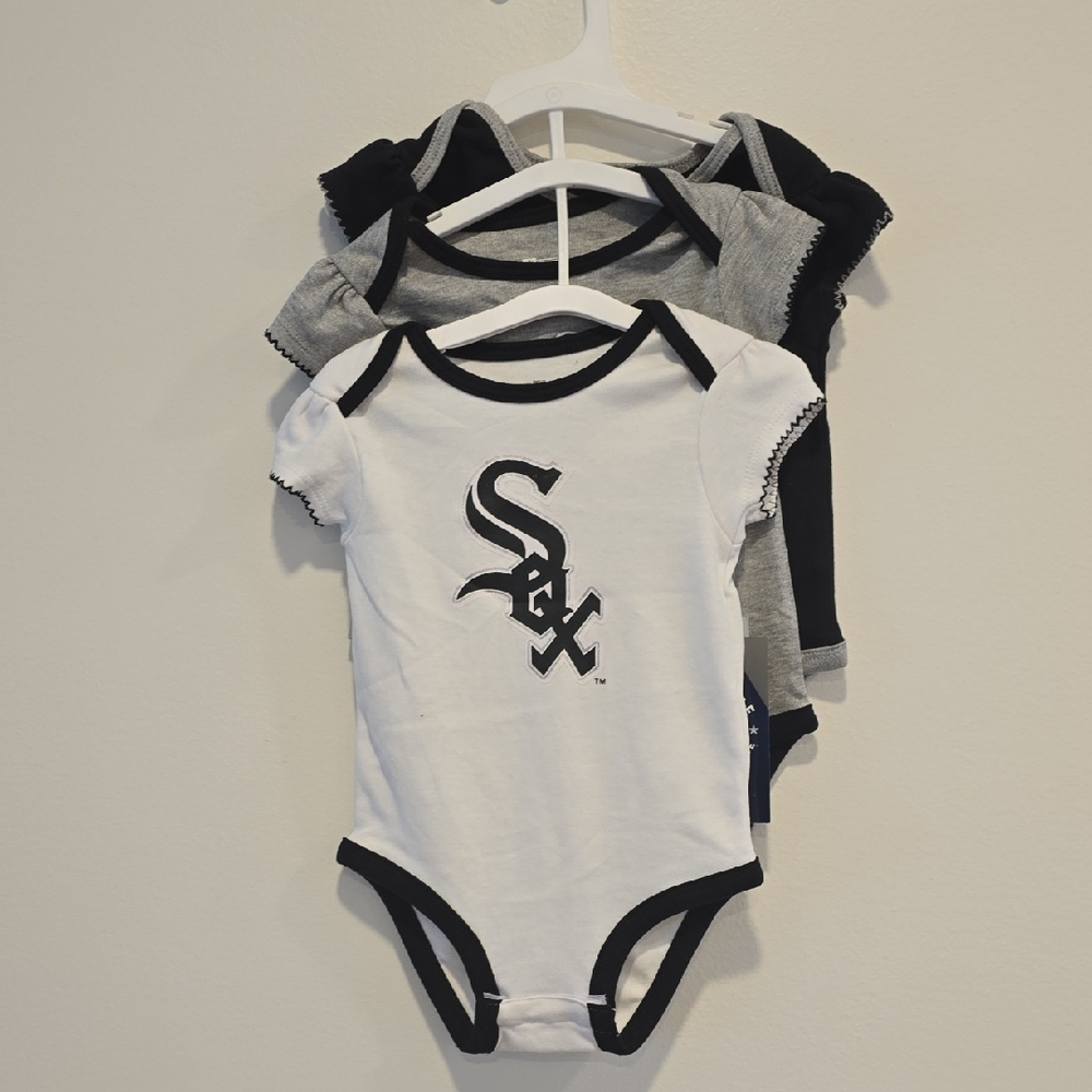 Genuine Merchandise White and Black Kids Bodysuit